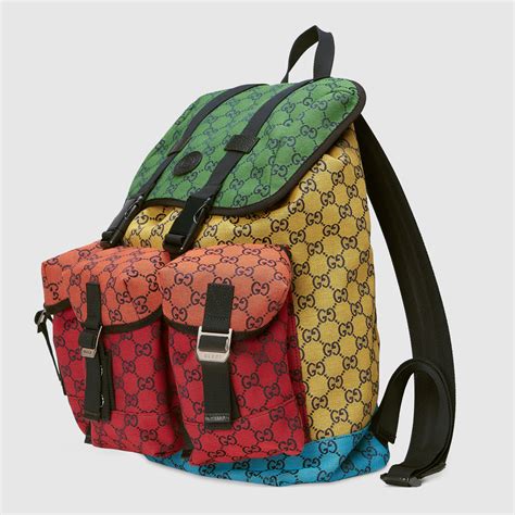 black gucci backpack with red and green strap|authentic gucci backpack.